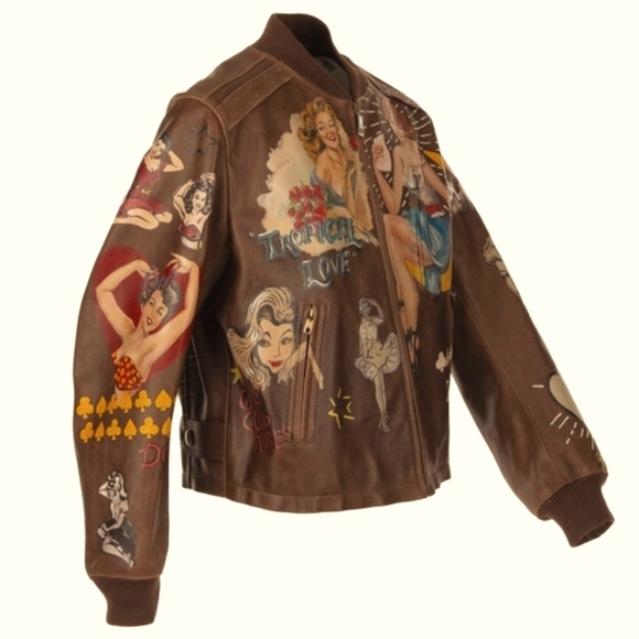 🎀SOLD🎁 Dolce & Gabbana Bull Leather Handmade Designer Jacket  IT50 L / IT48 M - Picture 3 of 9